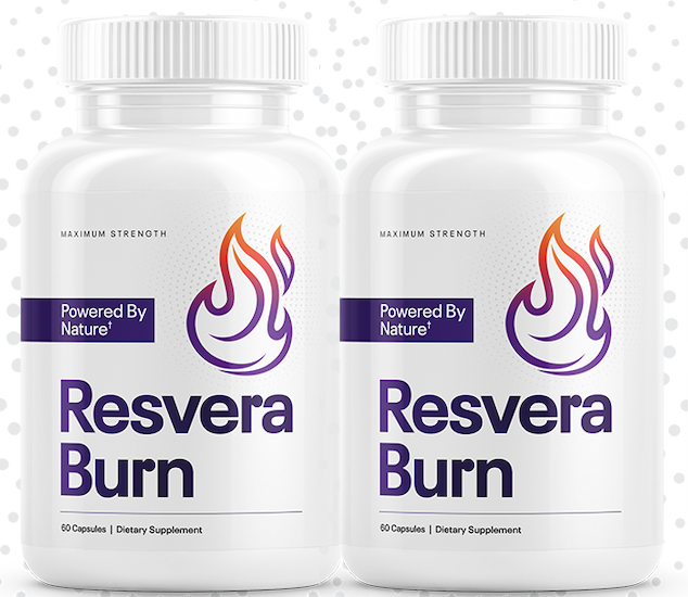 Two bottles of ResveraBurn supplement — 2-bottle package